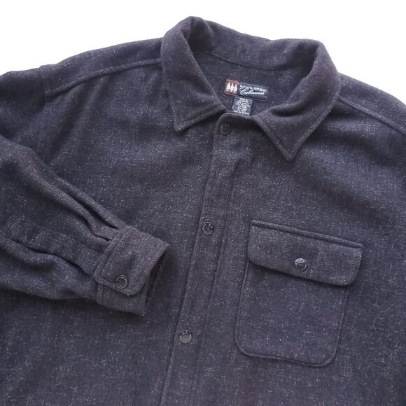 Banana Republic Other - Banana Republic Cabinwear Shacket Mens L Wool Blend Workwear Jacket Gray FLAW